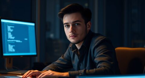 AI money moves 2026 — person reviewing finances with AI tools at night